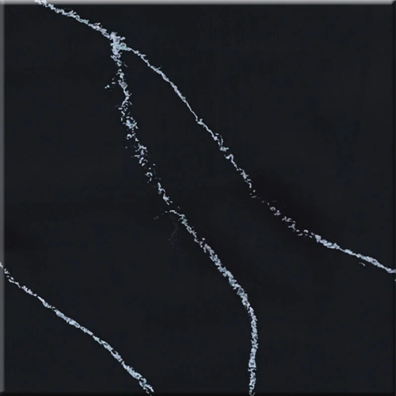 Marmo Series Solid Surface Black Marquina Marble JS2313