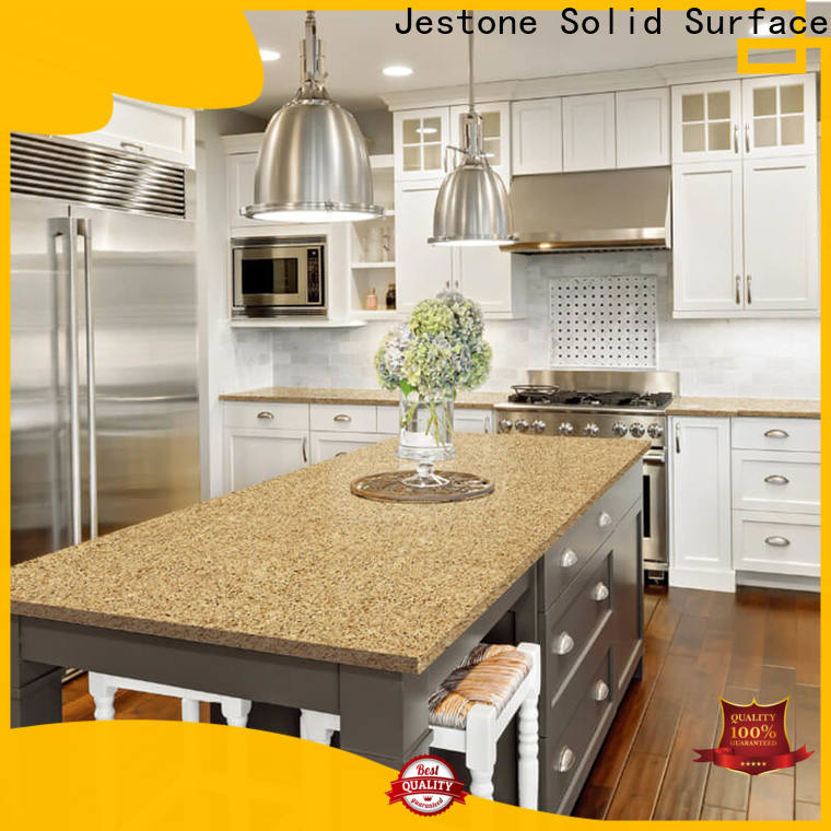Jestone top artificial quartz slabs company for hotel