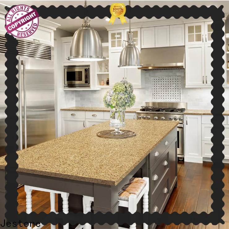 Jestone latest artificial quartz stone supply for hotel