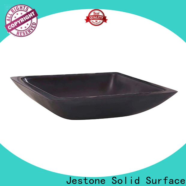 Jestone hot sale solid surface basin manufacturers for home decoration
