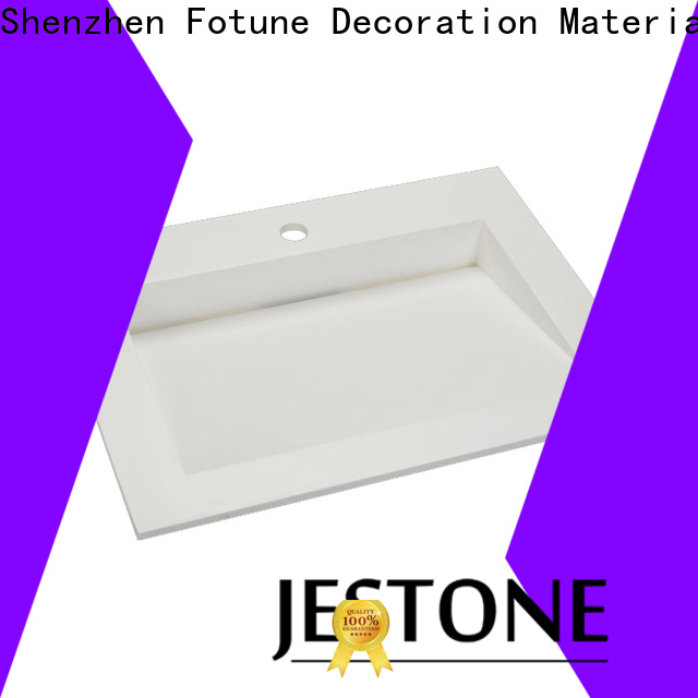 Jestone solid surface sink supply for hotel