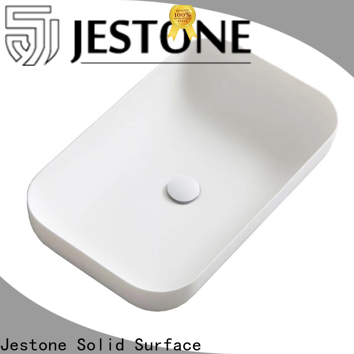 Jestone latest solid surface basin factory for home decoration