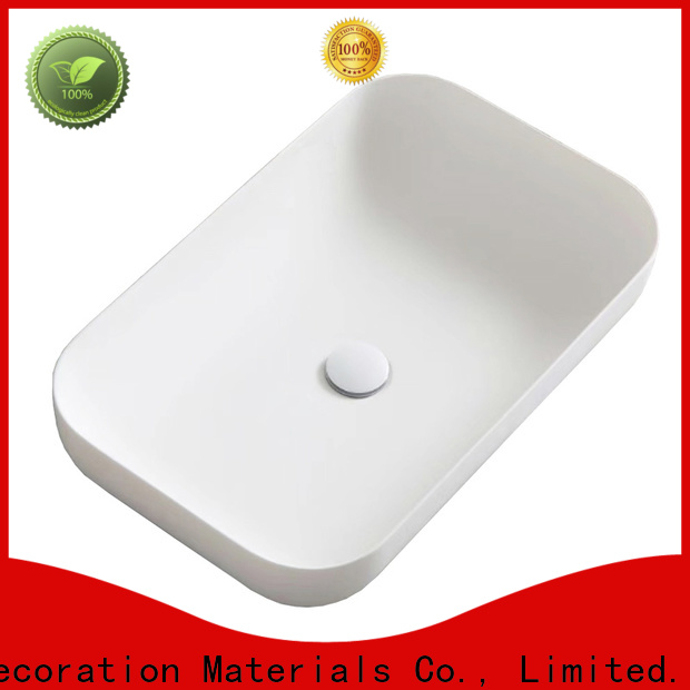 Jestone custom solid surface sink company for home decoration