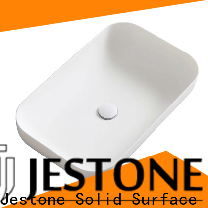 Jestone top solid surface sink company for hotel