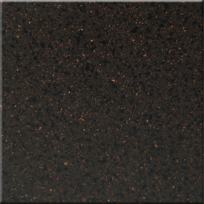 China New Corians Solid Surface Sheet In Sparkle Brown Color JS304